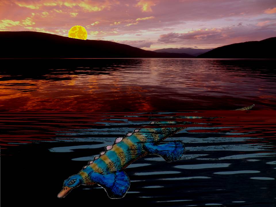 Artist's conception of Triassic fossil