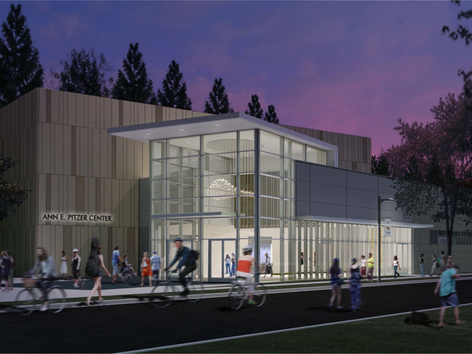 Drawing of the Ann E. Pitzer Center