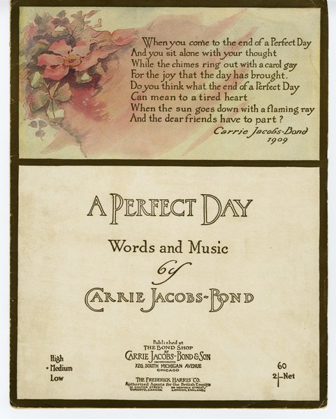 carrie Jacobs-Bond sheet music