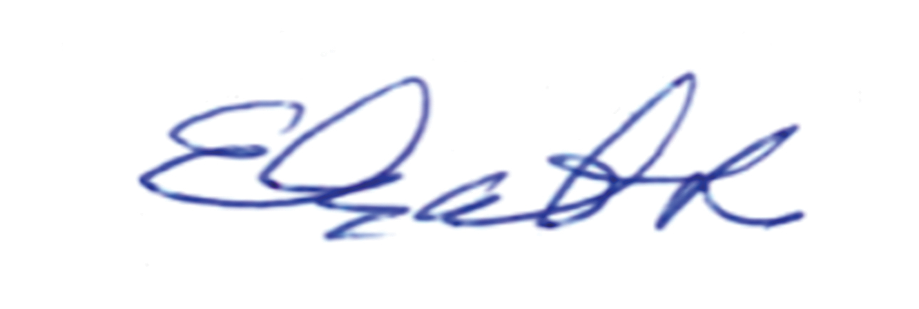 Signature for Elizabeth