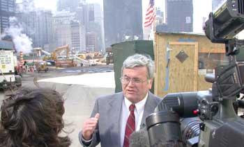 Thomas Cahill at the World Trade Center