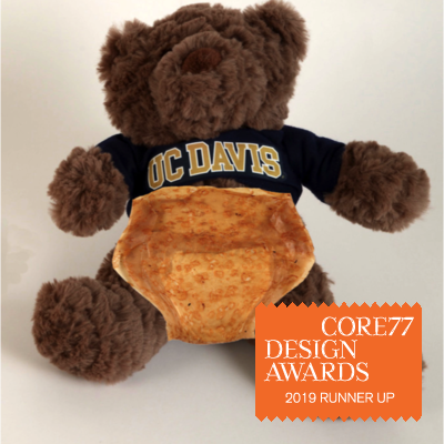Picture of diaper on UC Davis bear