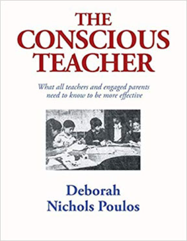 Book cover with young students around a classroom table