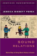 cover of book by Jessica Perea showing a drawing of Inuit people that was done on a school report card. 