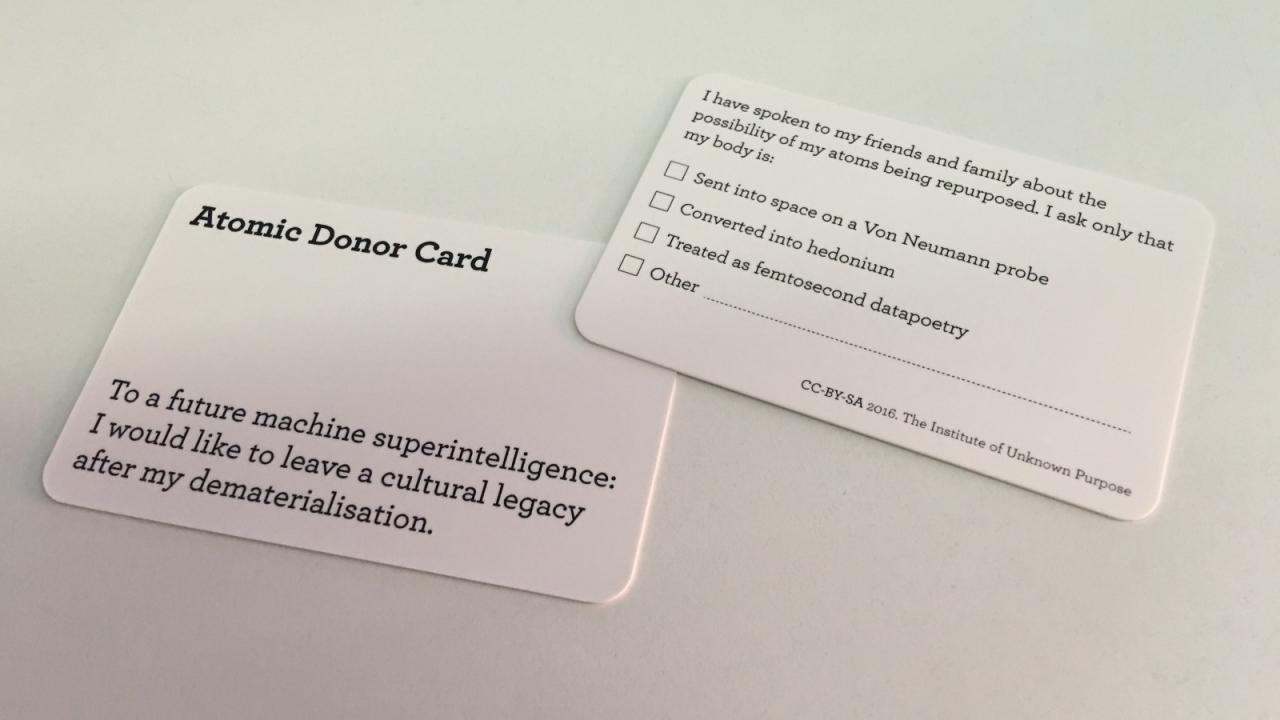 Atomic donor cards