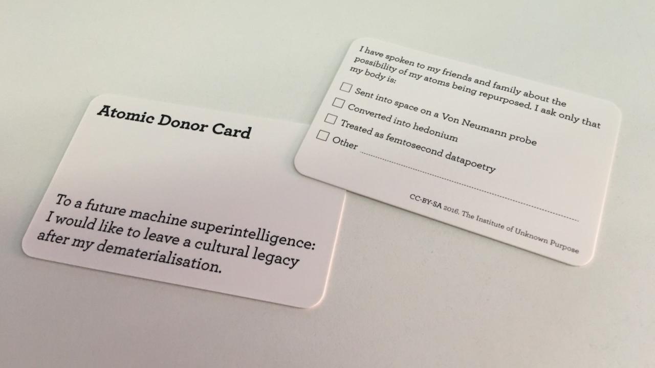 Atomic donor cards