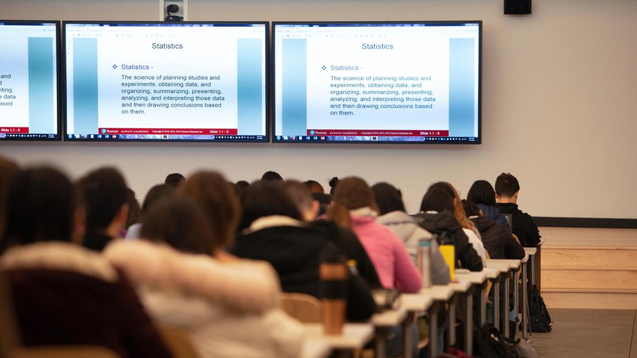 UC Davis students in California Hall