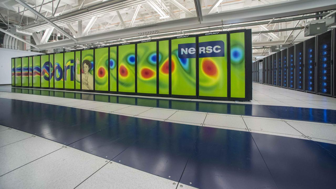 Cori supercomputer. Photo courtesy Lawrence Berkeley National Laboratory Cori supercomputer