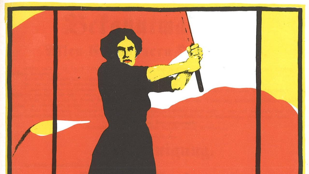 poster German female suffragette