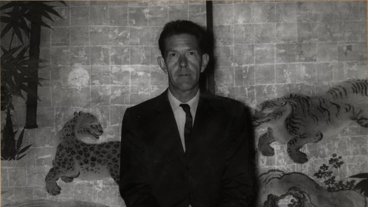 Image of composer John Cage in Japan