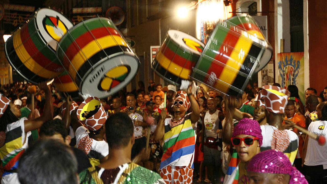 Afro Brazilian music image drummers