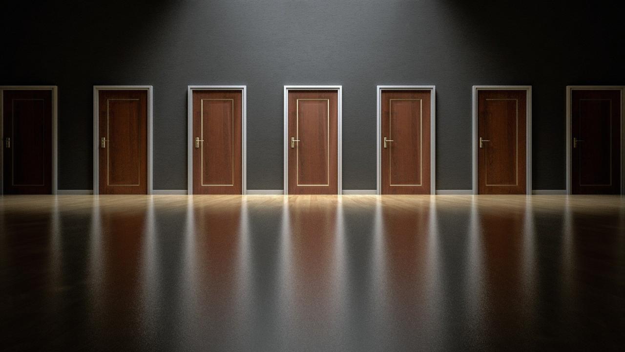 (Arek Socha/Pixabay) Photo of a wall with seven doors