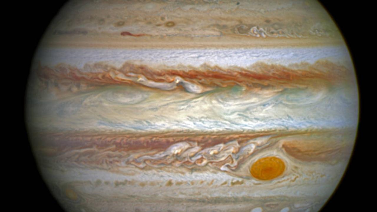 (Courtesy of NASA, ESA, and J. Nichols/University of Leicester) Jupiter image by NASA, ESA, and J. Nichols (University of Leicester)