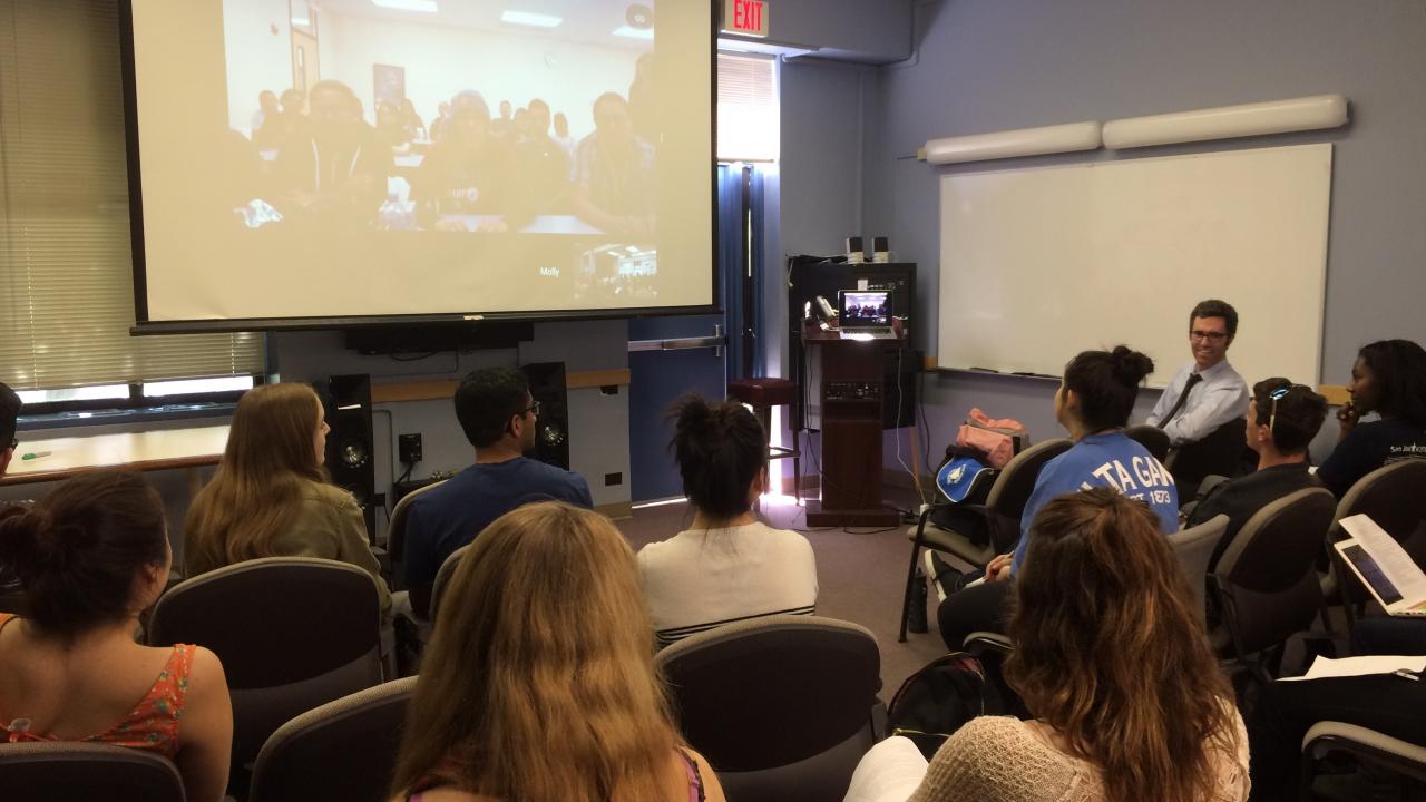 UC Davis writing class talks to students at college in Arizona