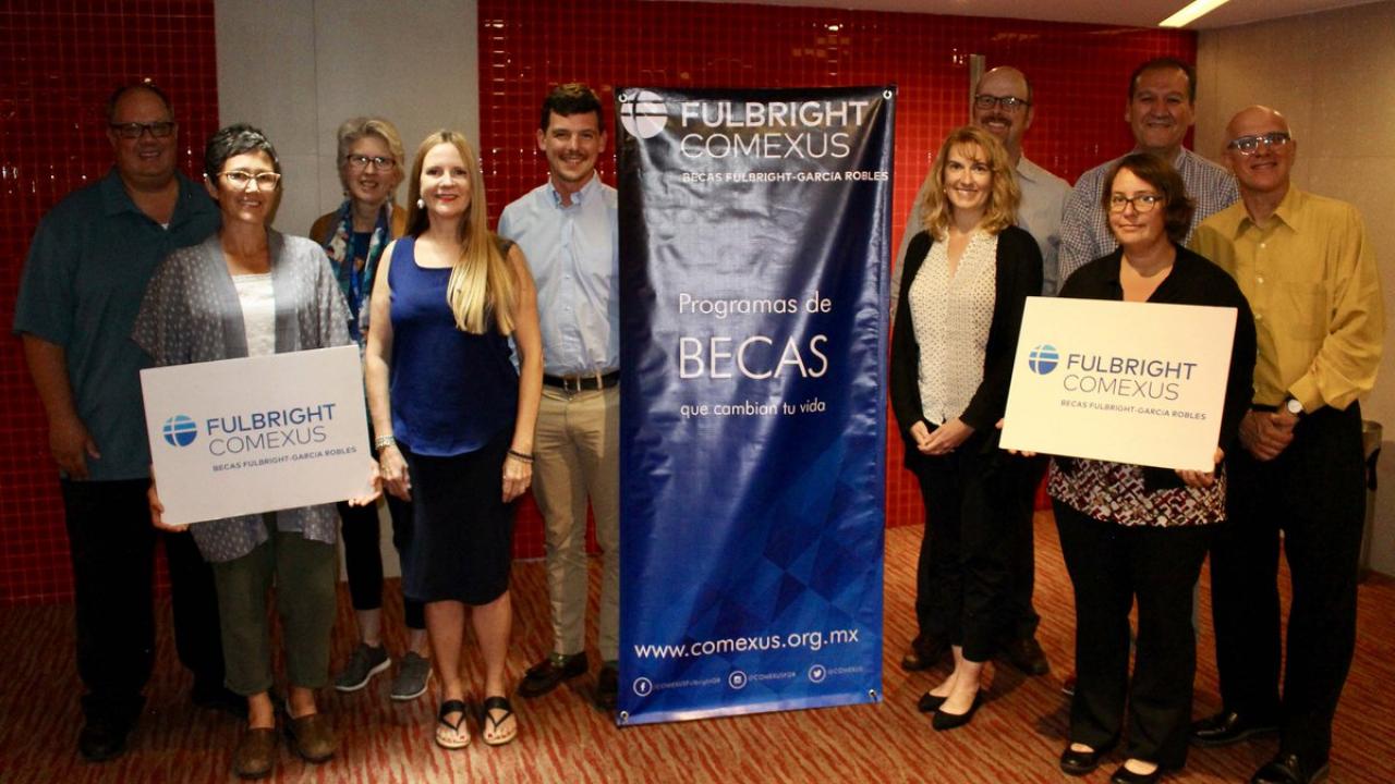 Richard Sayler, fifth from left, will engage in research at the Centro de Investigación y de Estudios Avanzados through a COMEXUS Fulbright-García Robles award. Richard Sayler Fulbright Comexus
