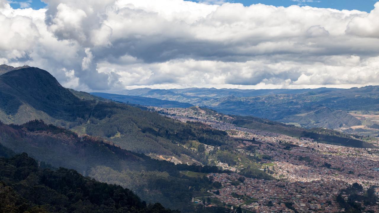 View of mountains in Andes, the area studies by UC Davis researchers.