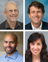 Portrait photos of four UC Davis historians
