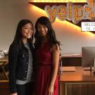 UC Davis graduate Julia Nguyen, left, hired fellow Aggie Sarah Ng for her Yelp recruitment team. (Julia Nguyen courtesy photo)