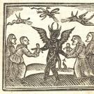 witches woodcut print