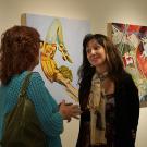 Annie Ross, artist is showing her paintings at Gorman Museum at UC Davis