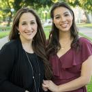 Mindy Romero (B.A., political science and sociology, '01; Ph.D. '14) and Isabella Romero (B.A., communications, '17)