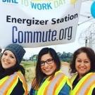 Yeni Munoz works at a Commute.org station.