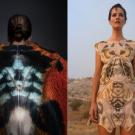 Images of two pieces of clothing designed by Julia Koerner