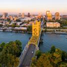 Downtown Sacramento seen from above