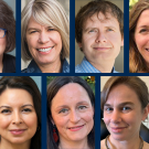 Portrait photos of seven faculty -- six female and one male