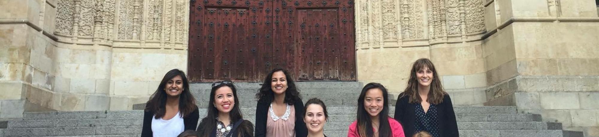 Students taking part  in medieval Spain study abroad course.