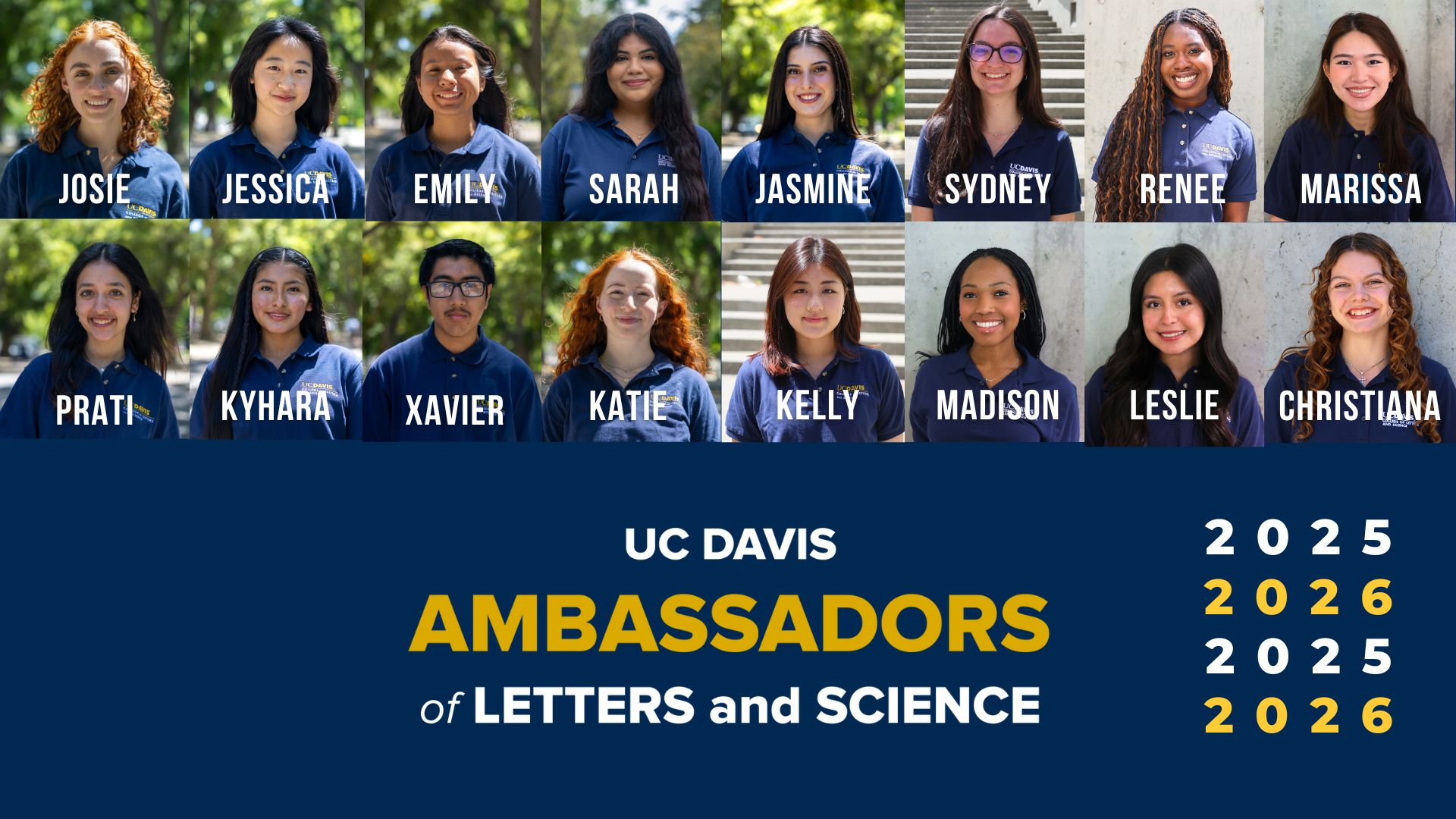 Banner picture with all of the Ambassadors