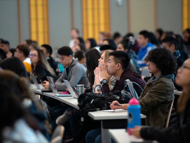 students in lecture hall