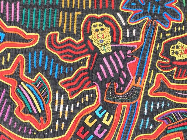 Embroidered art of a merman
