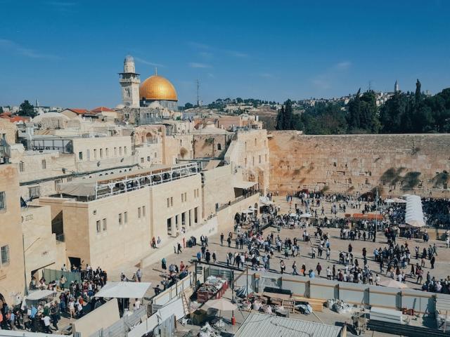 aerial shot of Jerusalem 