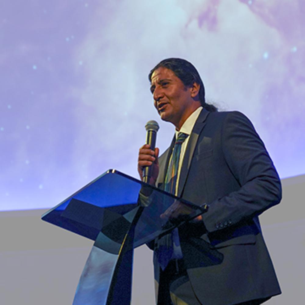 Physics Professor Manuel Calderon de la Barca Sanchez discusses his IMAX film, Secrets of the Universe