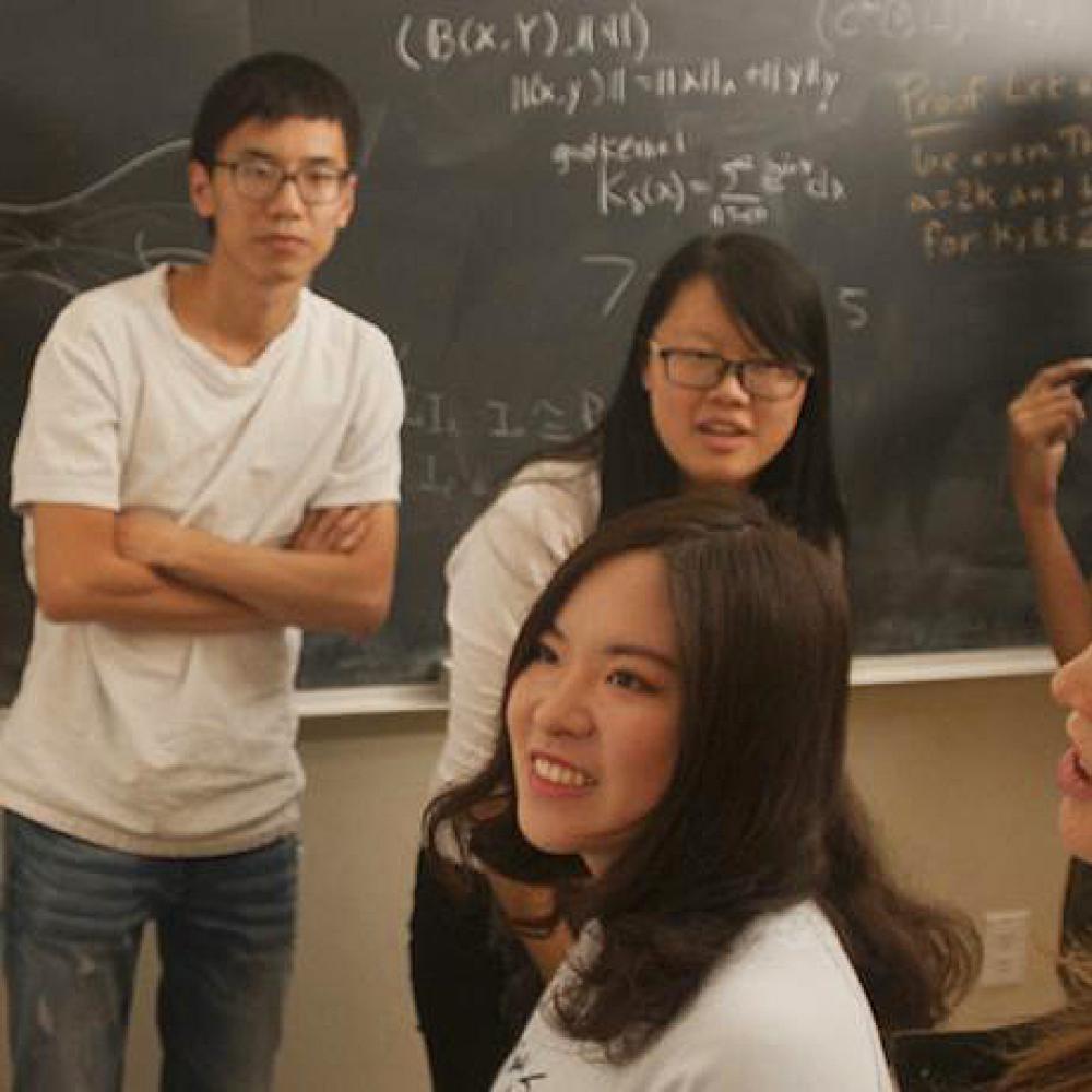 Students in data science course