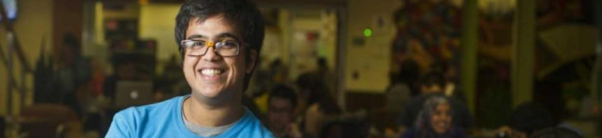 Shehzad Lokhandwalla, a computer science major, says, “I love children and education, so my passion drives me to always do a little more and be selfless in it.” (UC Davis photo)